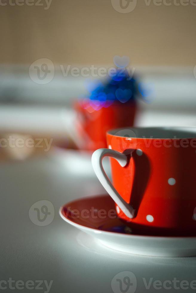 Red Mug with a heart photo