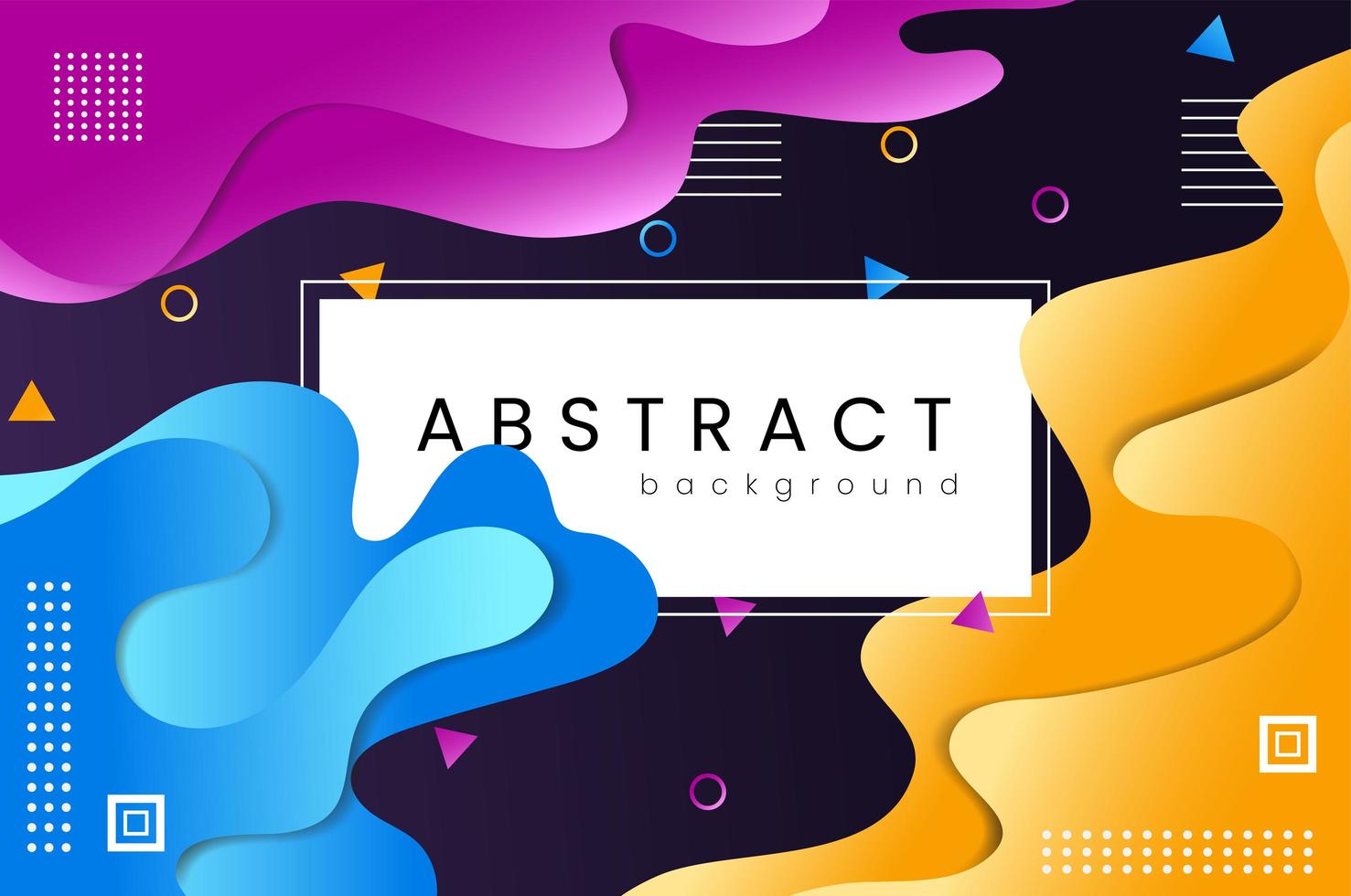 Colorful gradient fluid abstract background vector