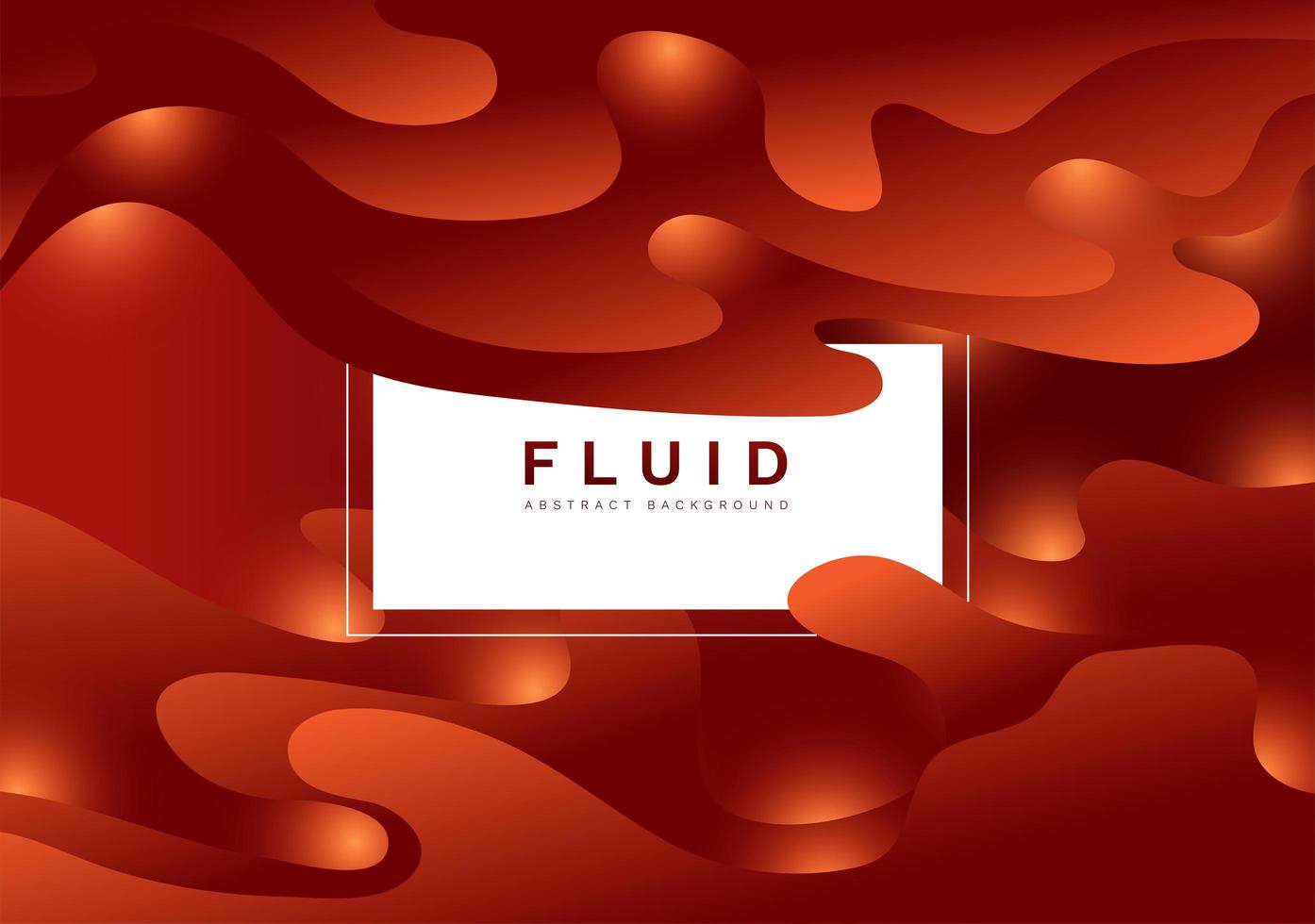 Red gradient fluid abstract background vector