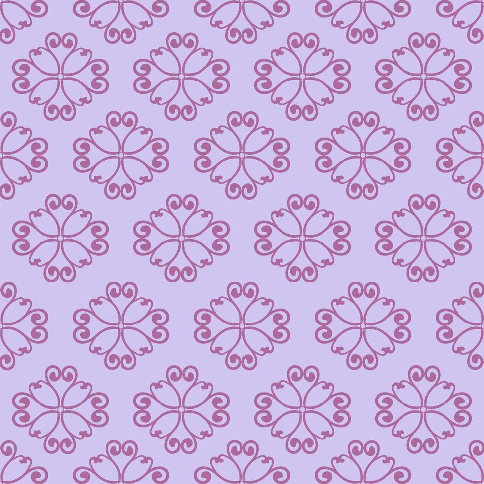 Unique Style Purple Ornamental Pattern vector