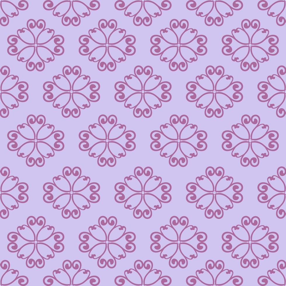 Unique Style Purple Ornamental Pattern vector