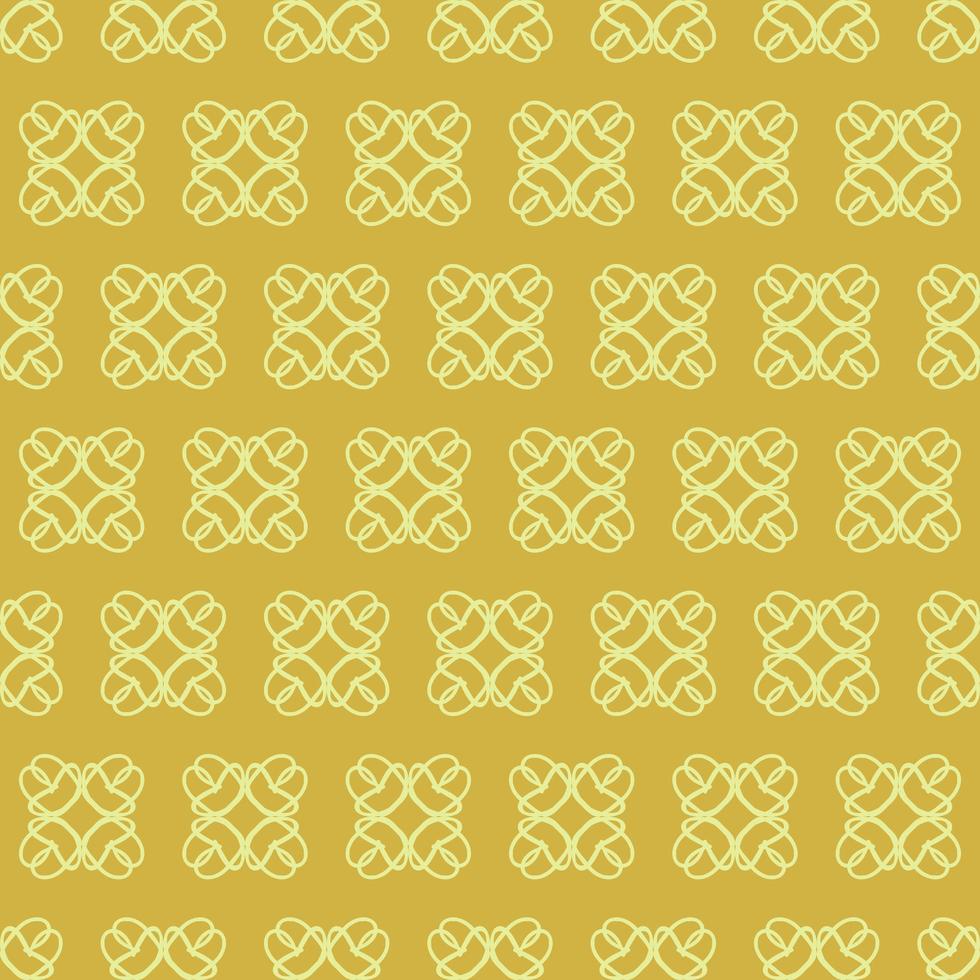 Unique Style Yellow Ornamental Pattern vector