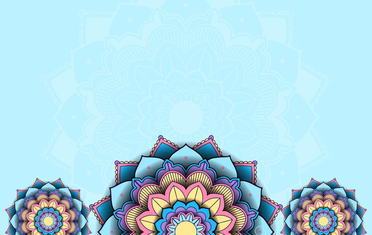 fondo con diseño de patrón de mandala vector