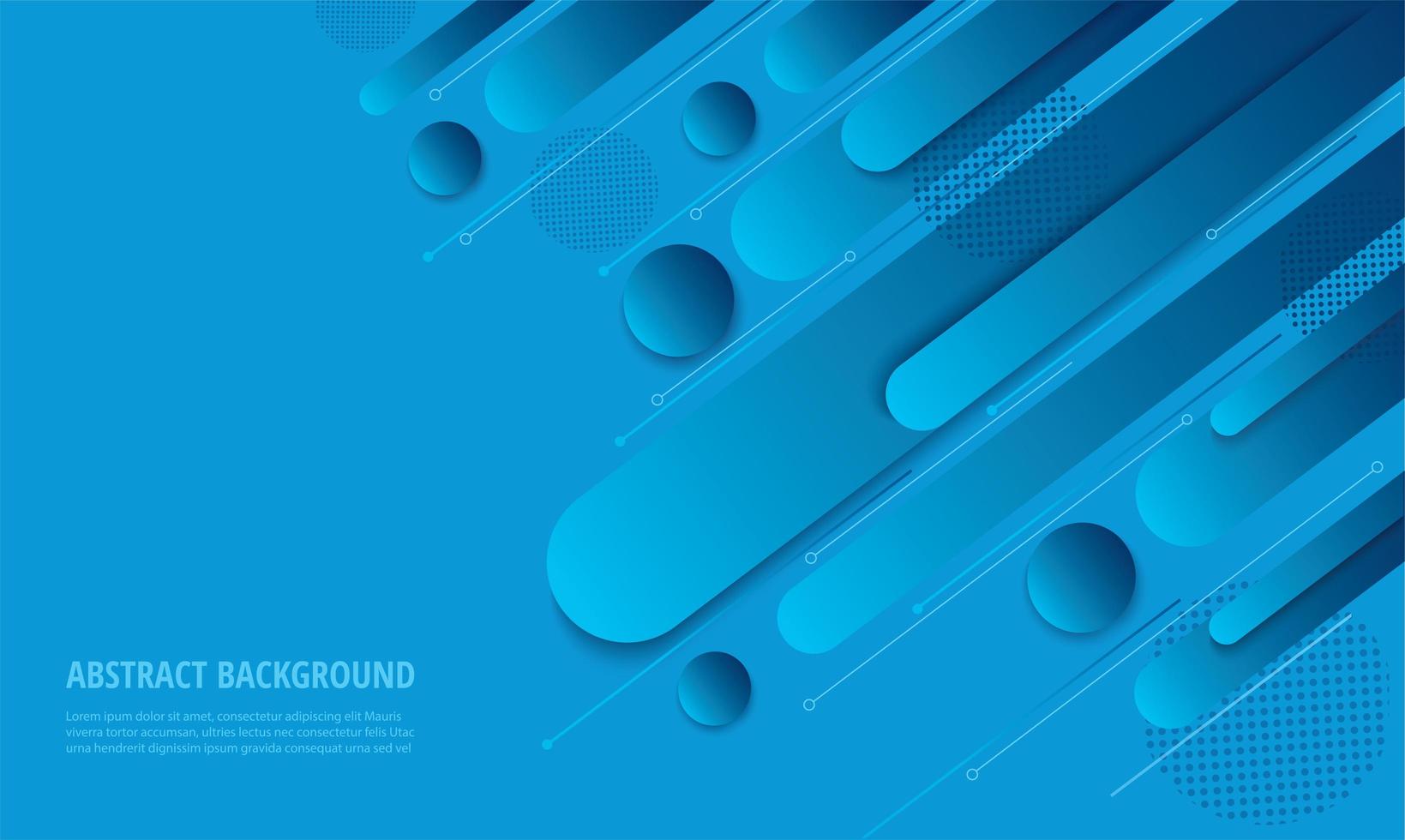 Modern blue gradient angled geometric design vector