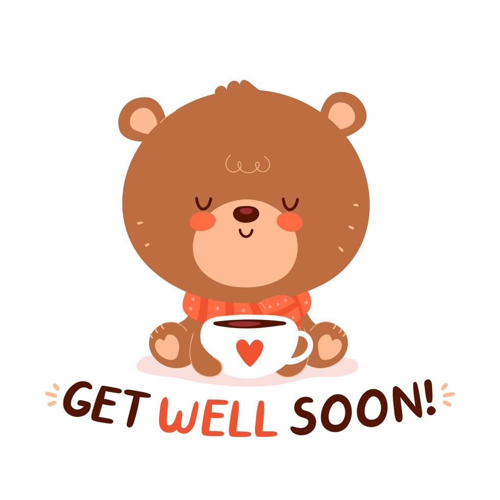 cute get well soon teddy bear