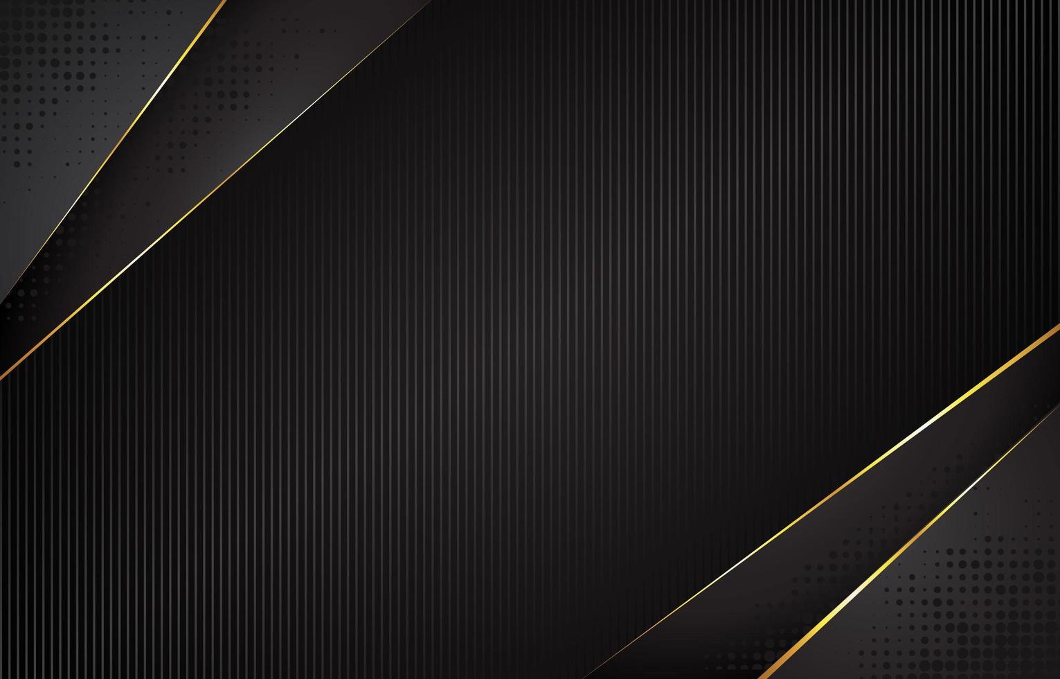 fondo negro con acento dorado vector