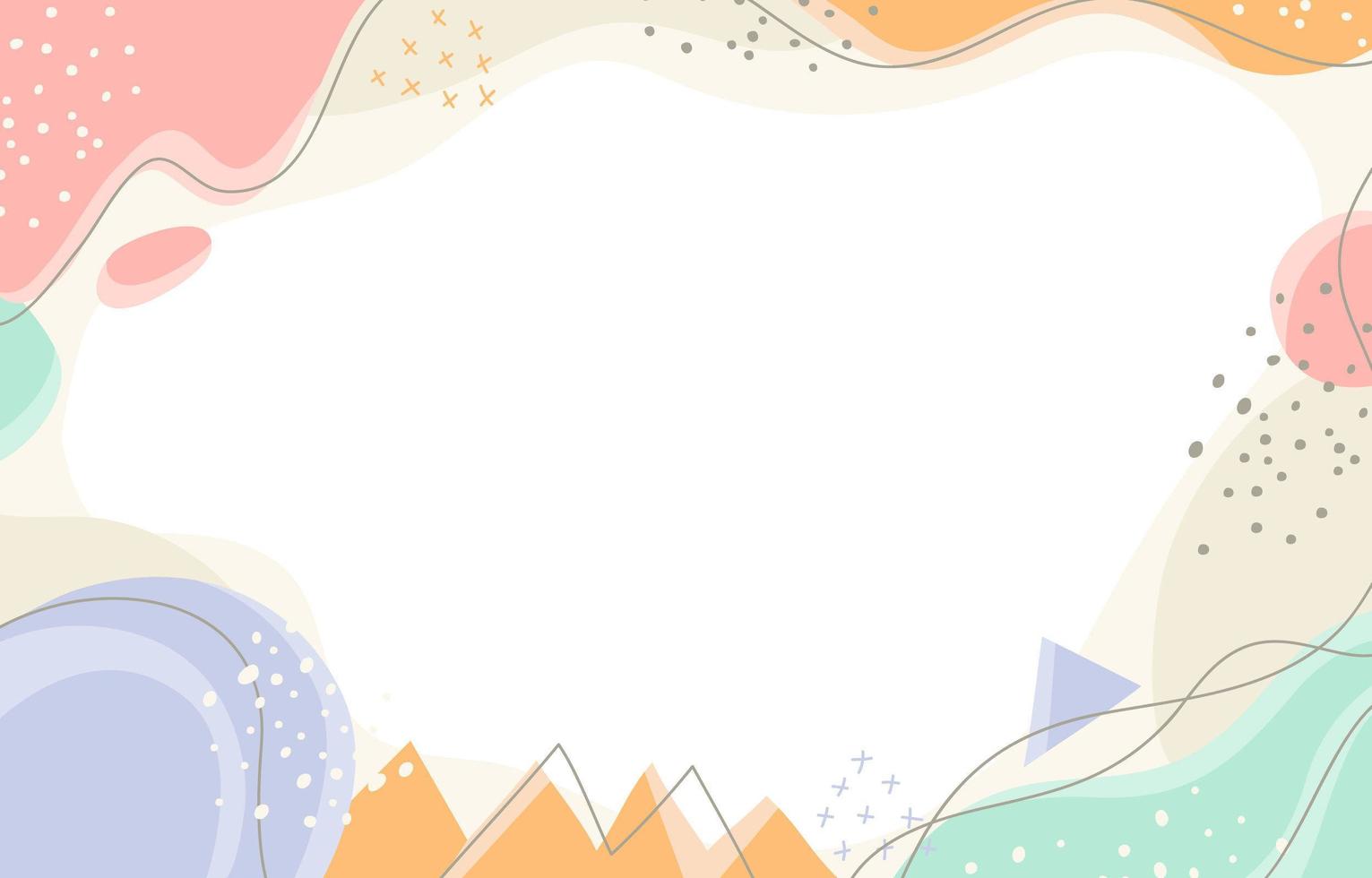 Hand Drawn Abstract and Geometric Shape Background vector