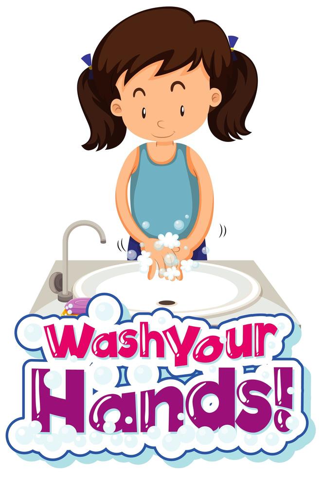 Wash your hands poster design 1371805 Vector Art at Vecteezy