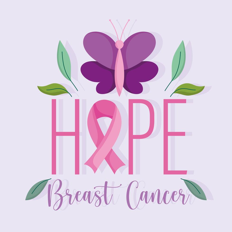 Breast cancer awareness month design vector