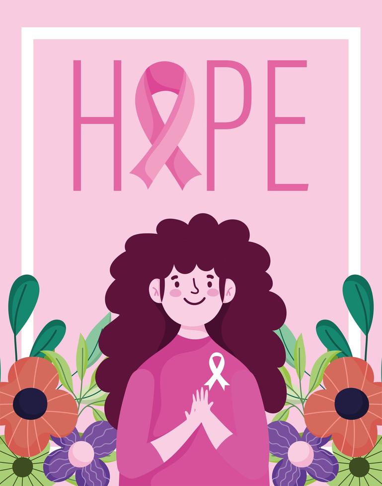 Breast cancer awareness month design vector