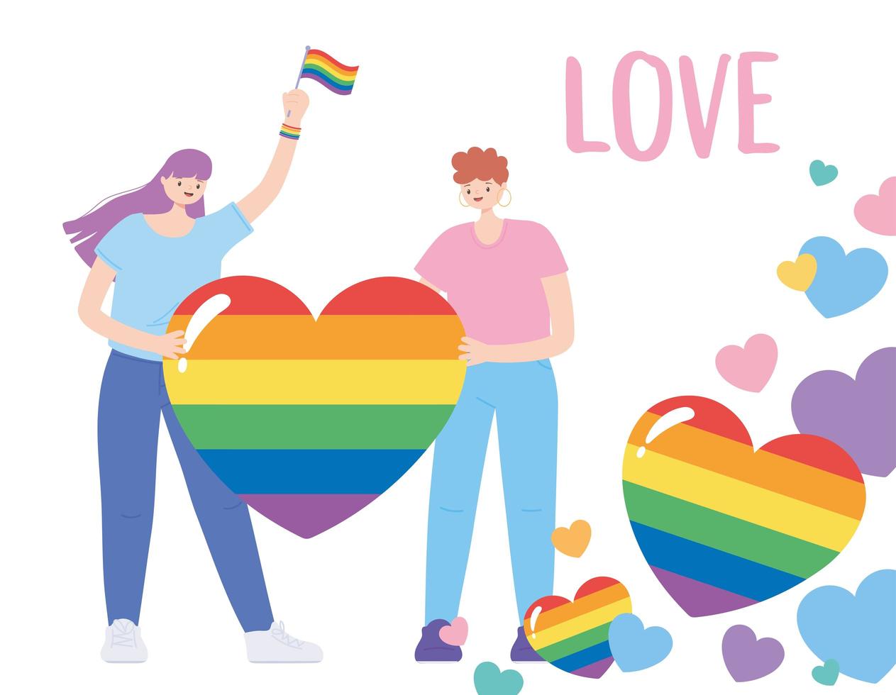 LGBTQ community for Pride parade and celebration vector