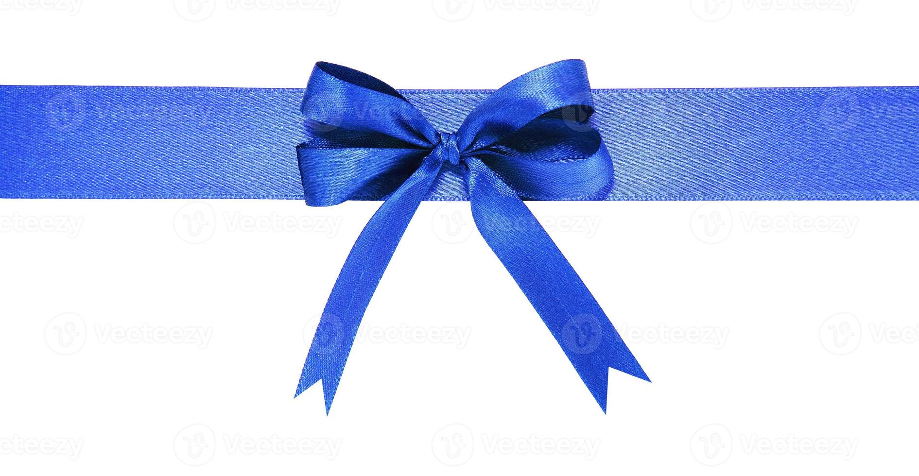 Blue fabric ribbon and bow on white background 1372657 Stock Photo at