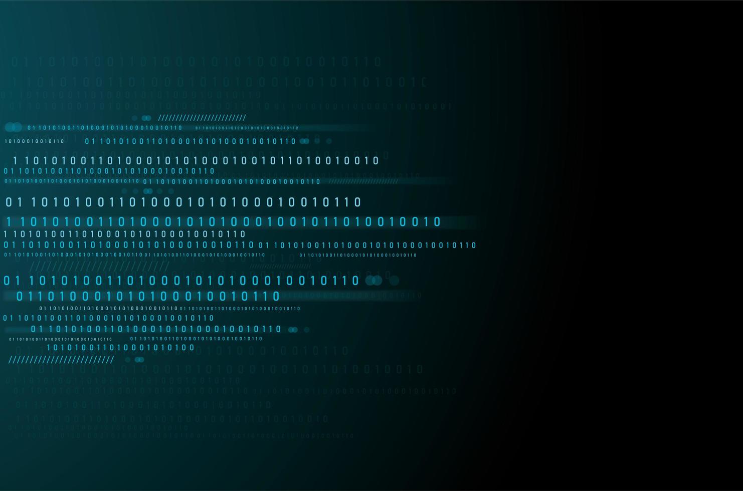 Binary data background vector