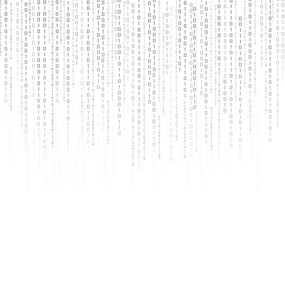 Binary data and streaming binary code background vector