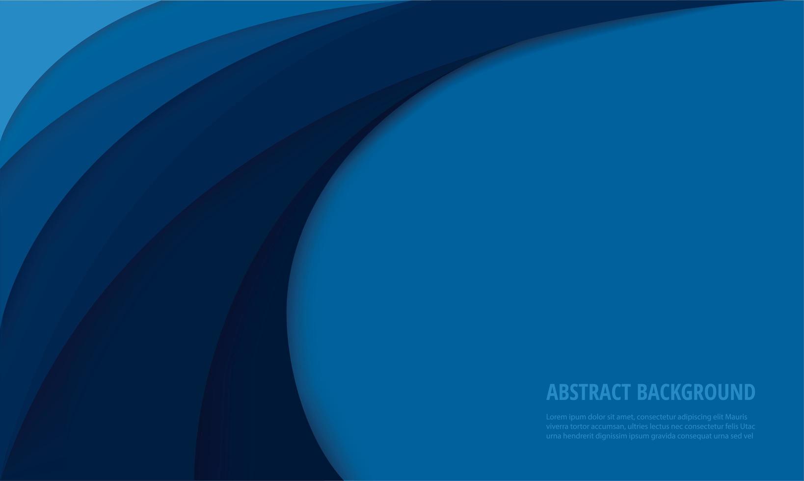 Blue curve background  vector