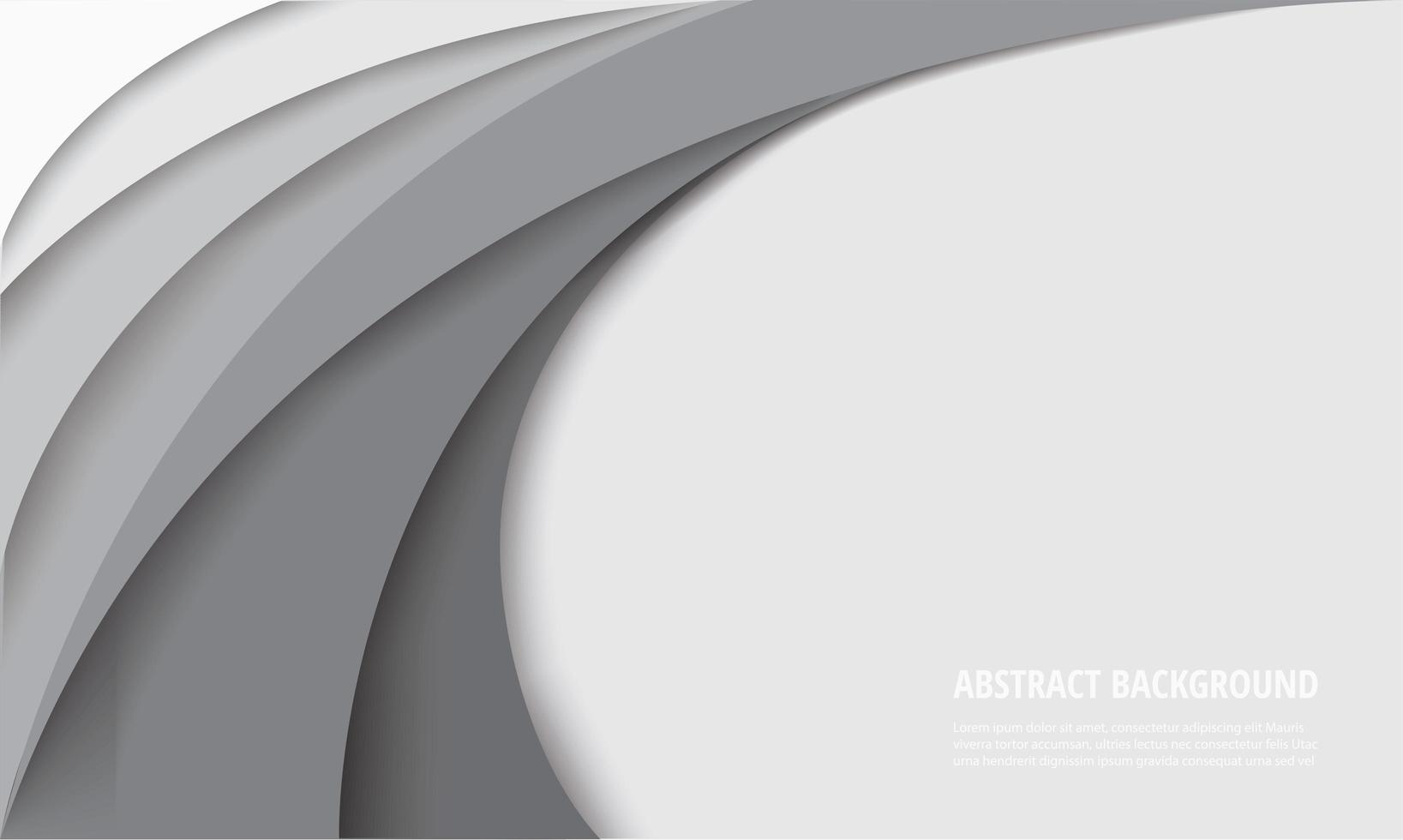 White curve template background  vector