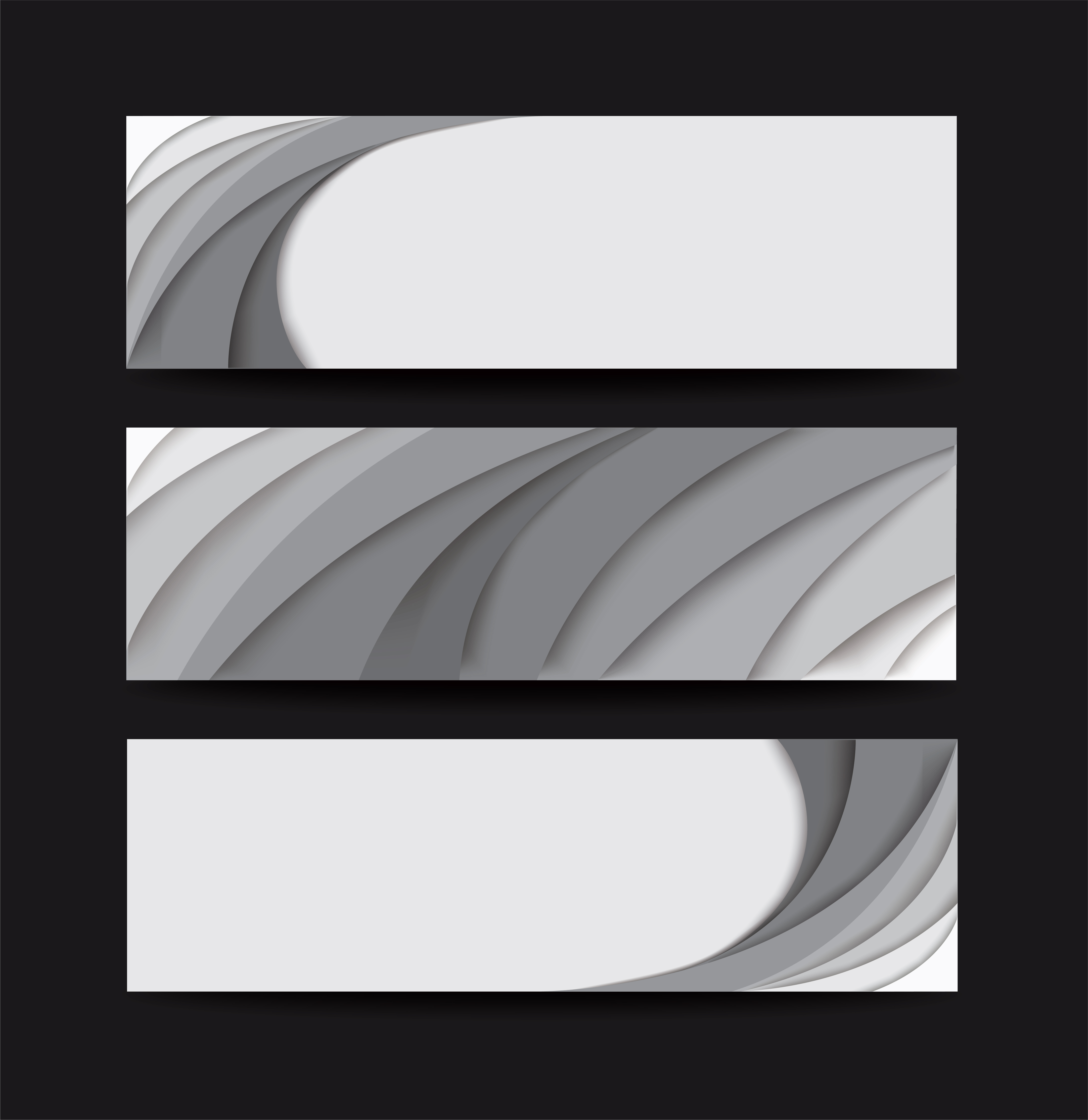 White curve template set 1372926 Vector Art at Vecteezy