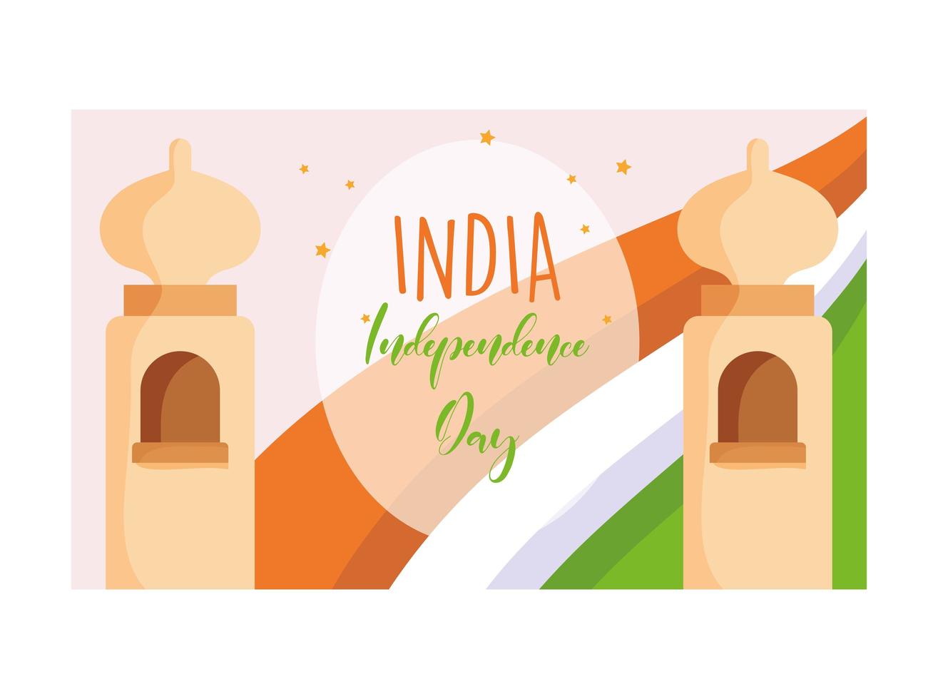 Happy independence day India poster  vector