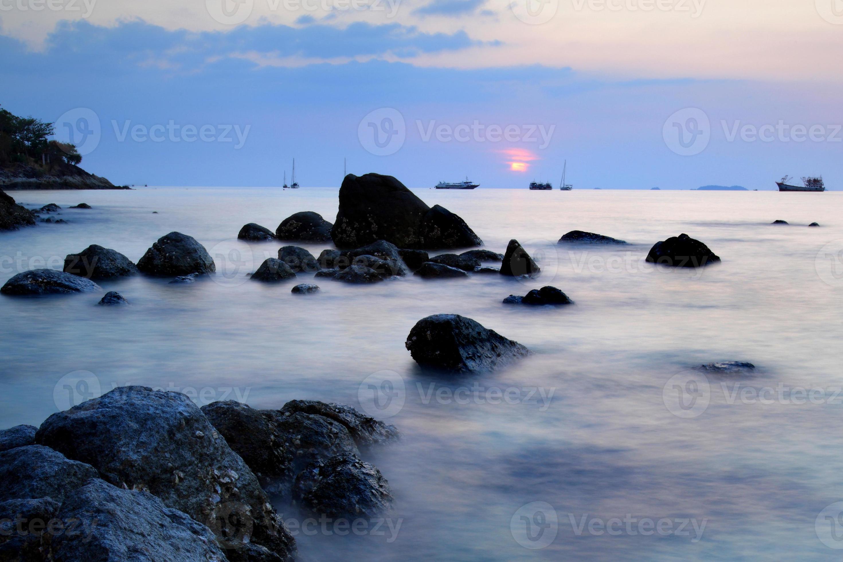 Beautiful Sunset At Andaman Sea Thailand Stock Photo Beautiful Sunset At Andaman Sea Thailand Stock Photo