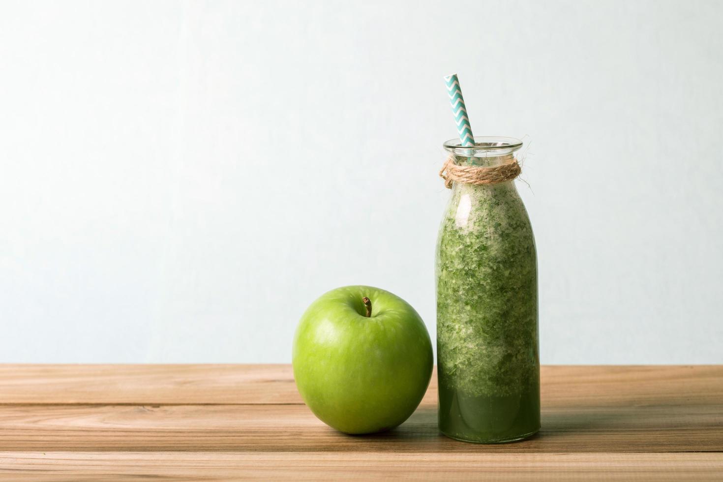 Healthy fresh green smoothie j photo