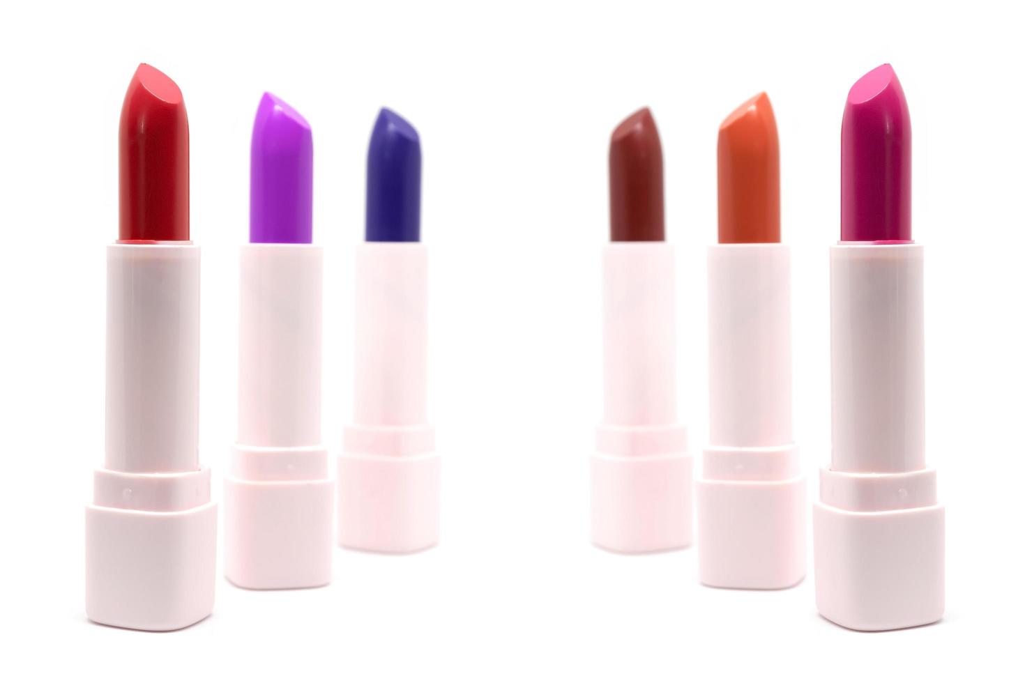 Various shades of lipstick photo