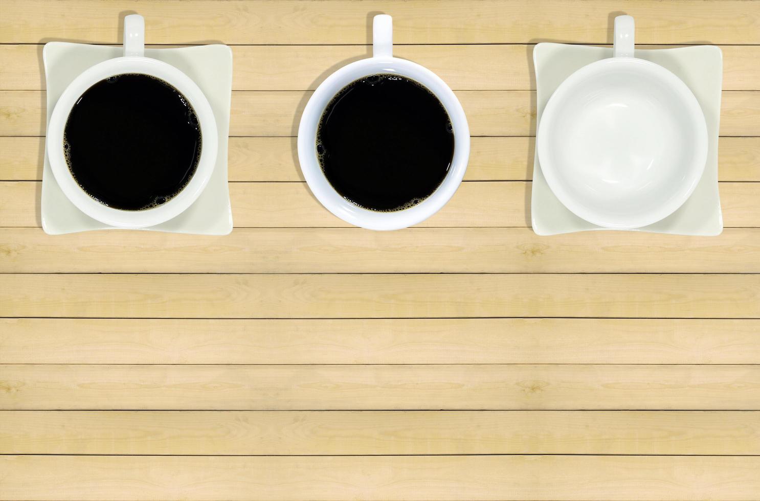 Three coffee mugs photo