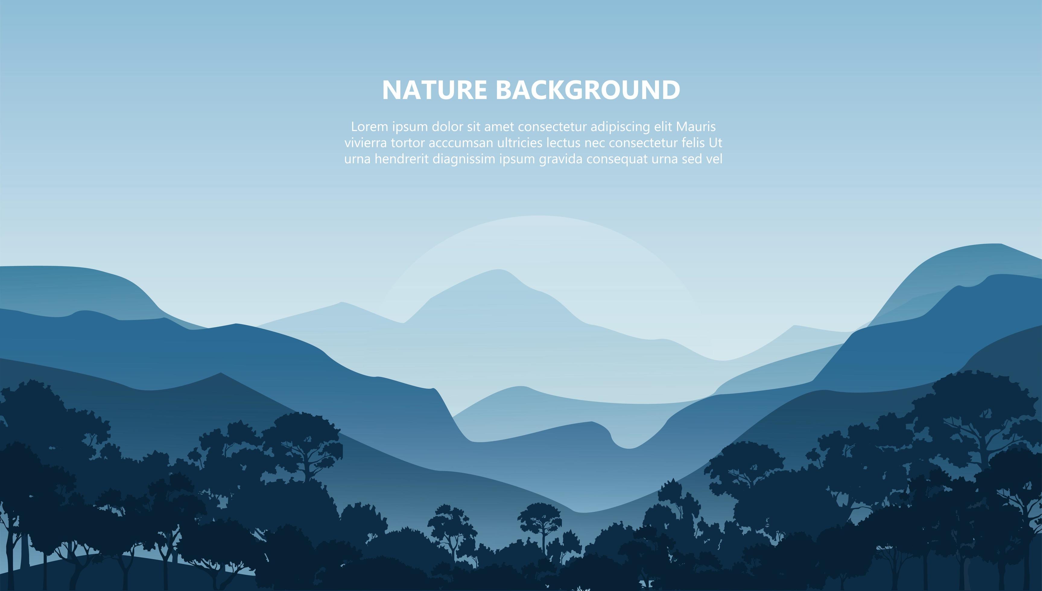 Mountain landscape background 1377011 Vector Art at Vecteezy