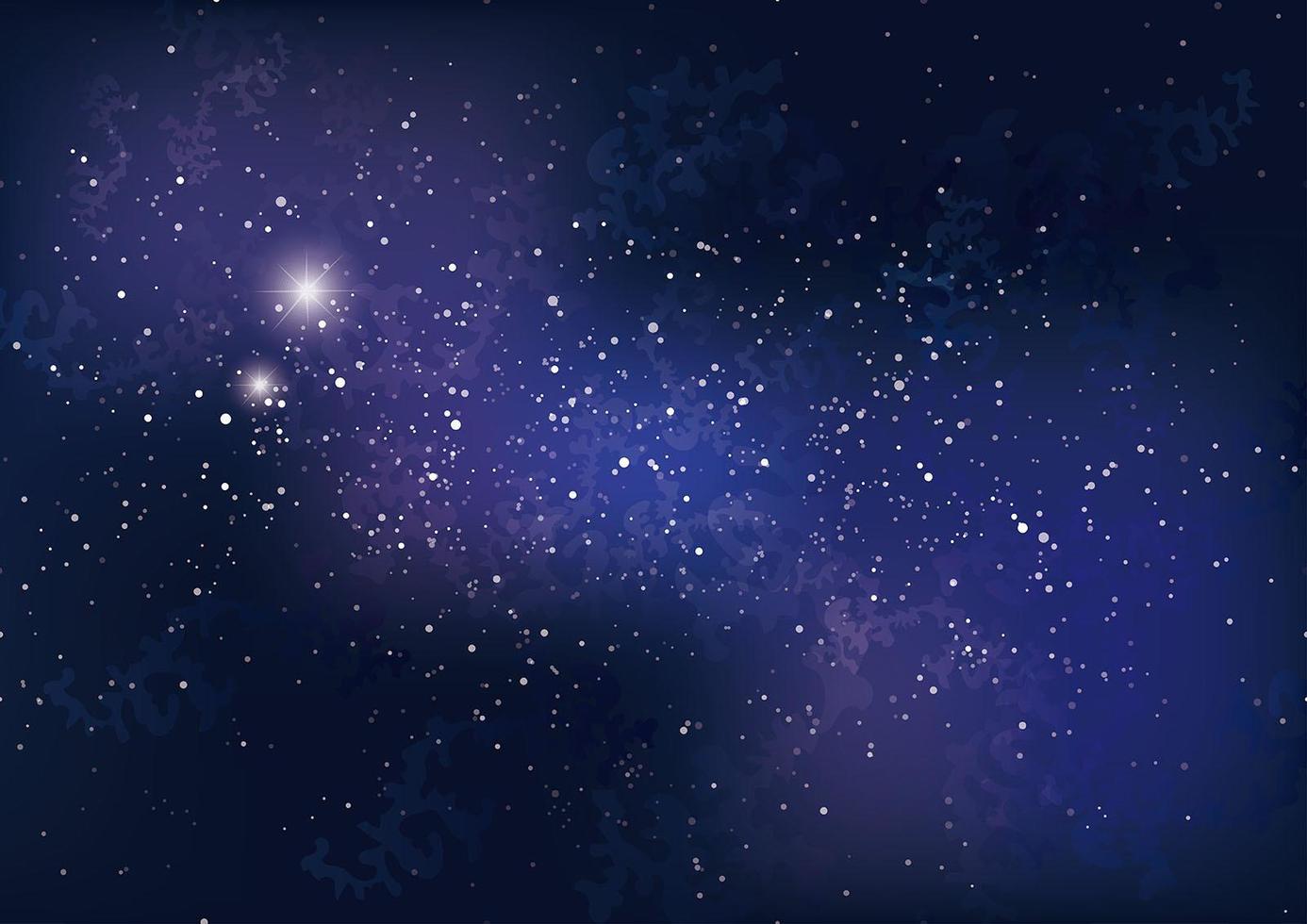 Galaxy Background with Stars and Nebula vector