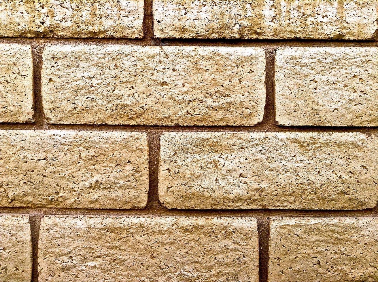 Close up of concrete brick wall photo