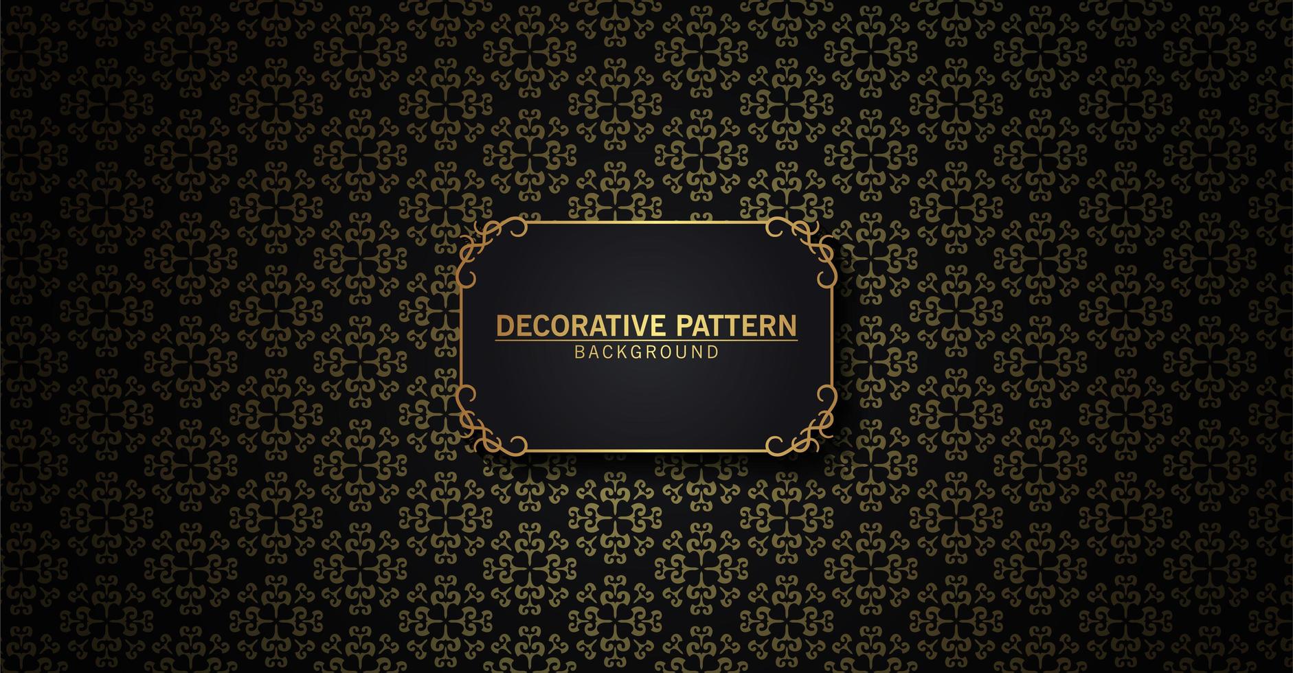 Luxury black and gold abstract pattern  vector