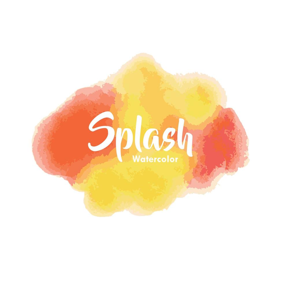 Splash of watercolor background vector