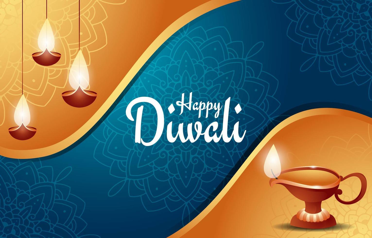 Happy Diwali Festival Background  vector