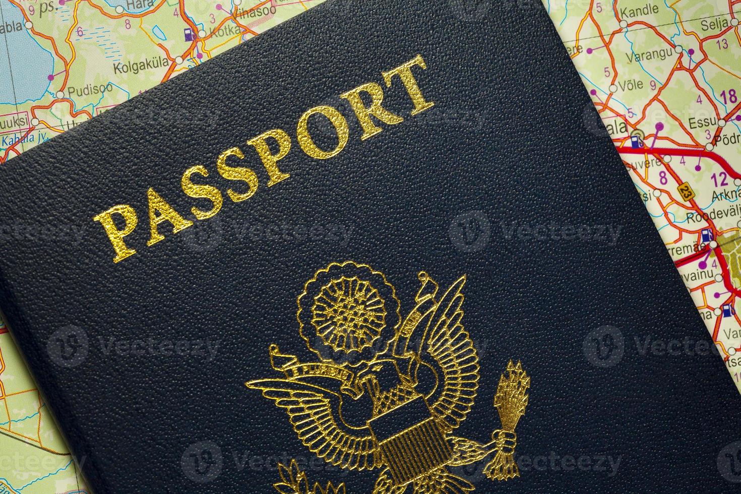 pasaporte los estados unidos de américa. foto