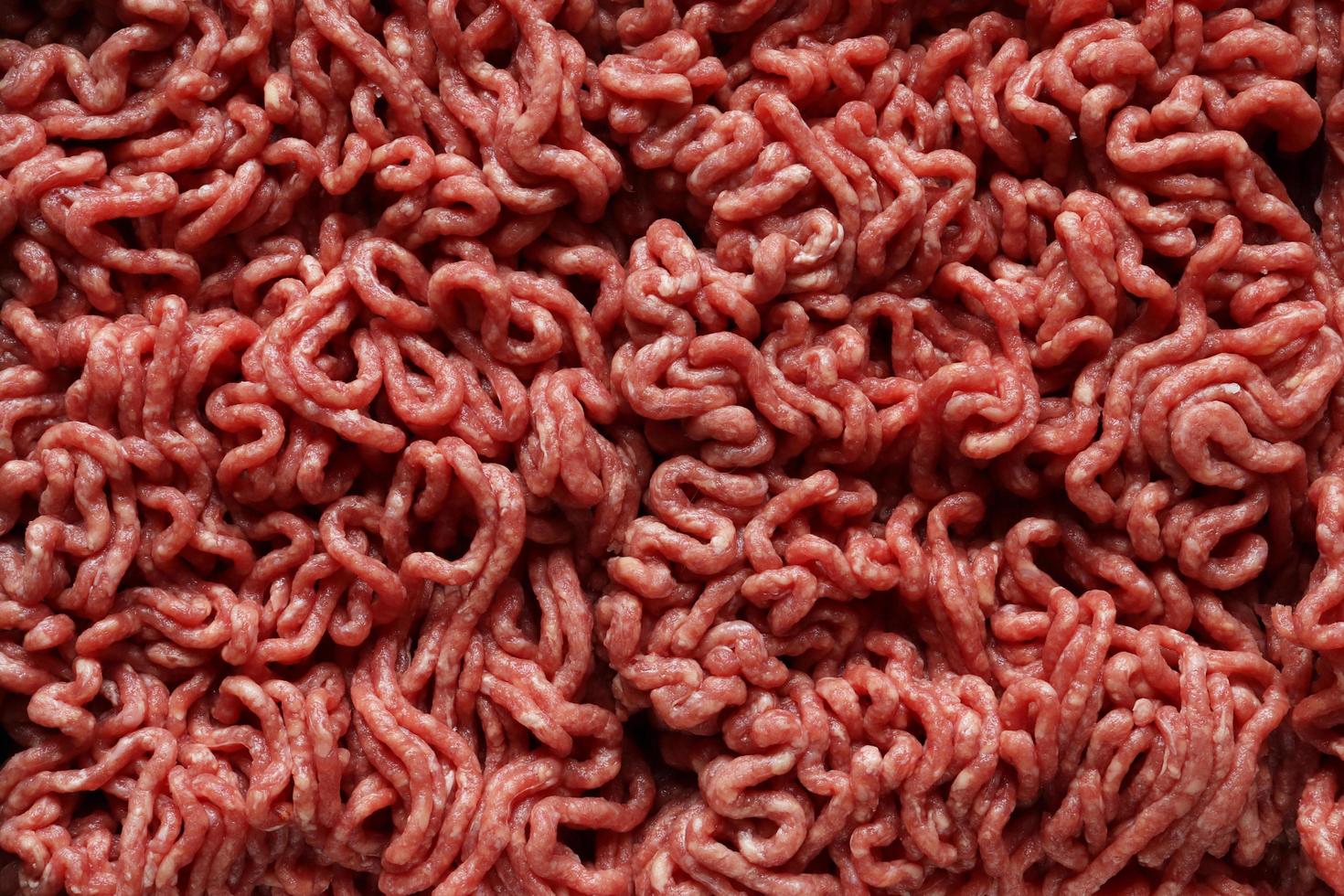 Photography of raw ground beef for food background photo