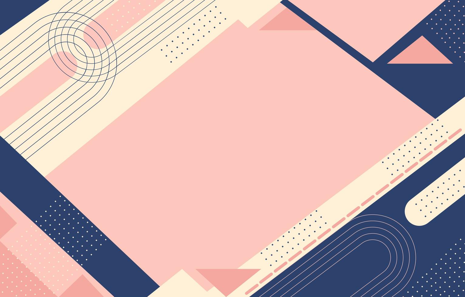 fondo plano abstracto con formas geométricas vector