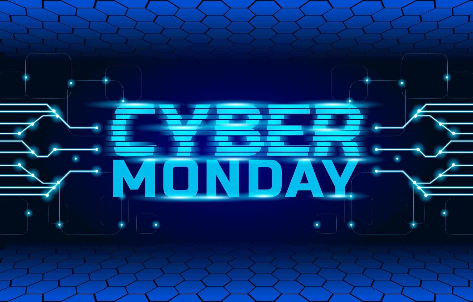 Venta de Cyber Monday vector