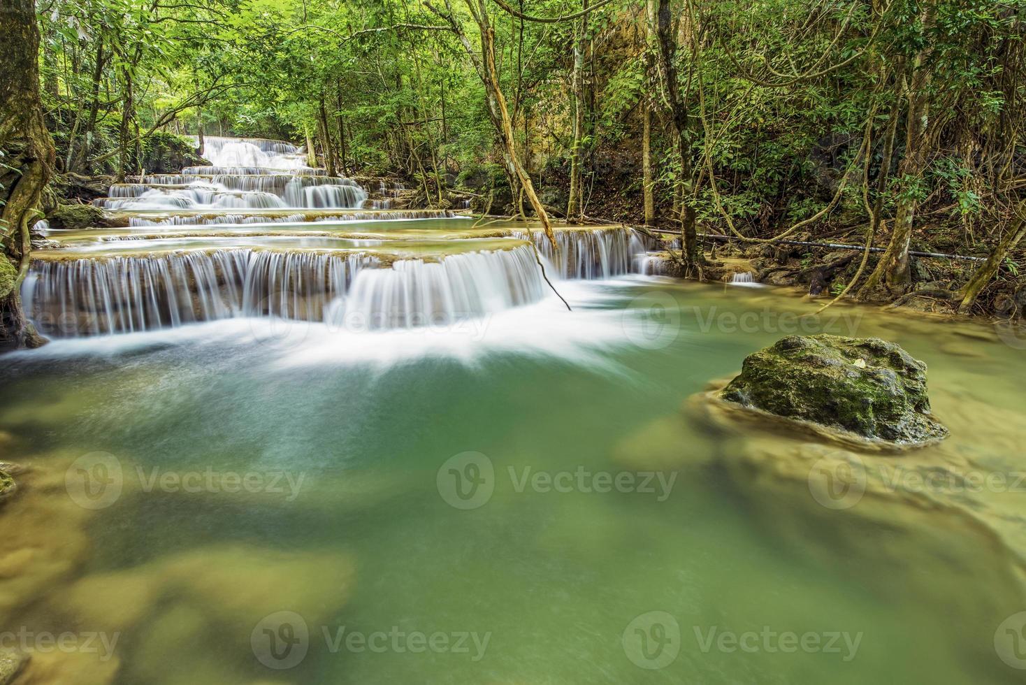 Huai Mae Kamin Waterfall in Kanchanaburi,Thailand photo