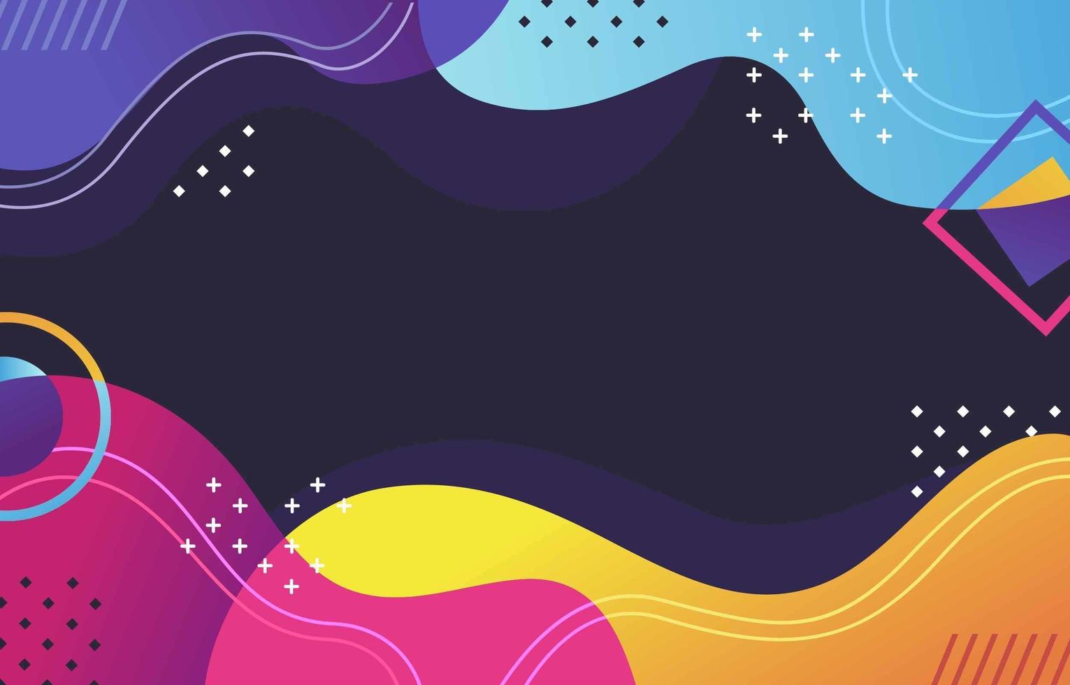 Colourfull Abstract Wave Background vector