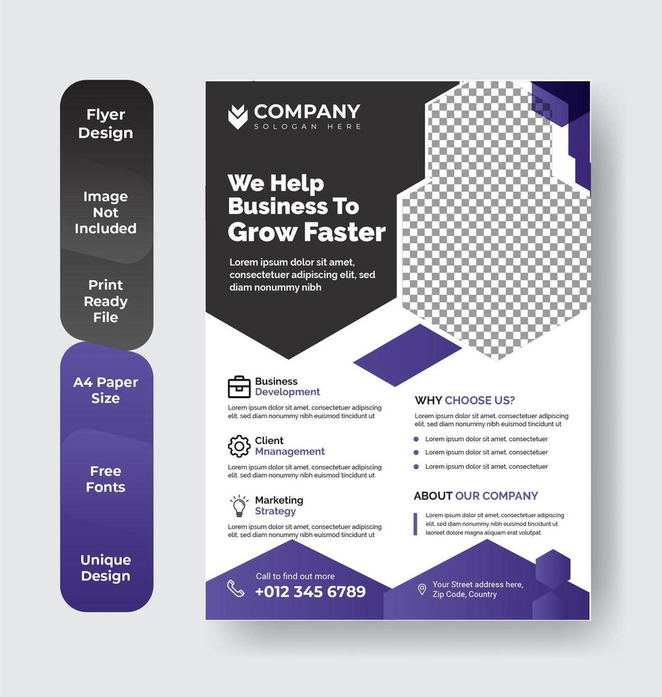 Corporate Business Flyer layout  vector