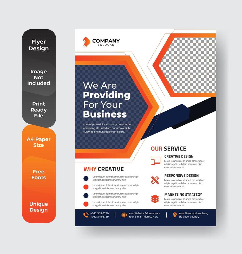 Flyer pamphlet layout  vector