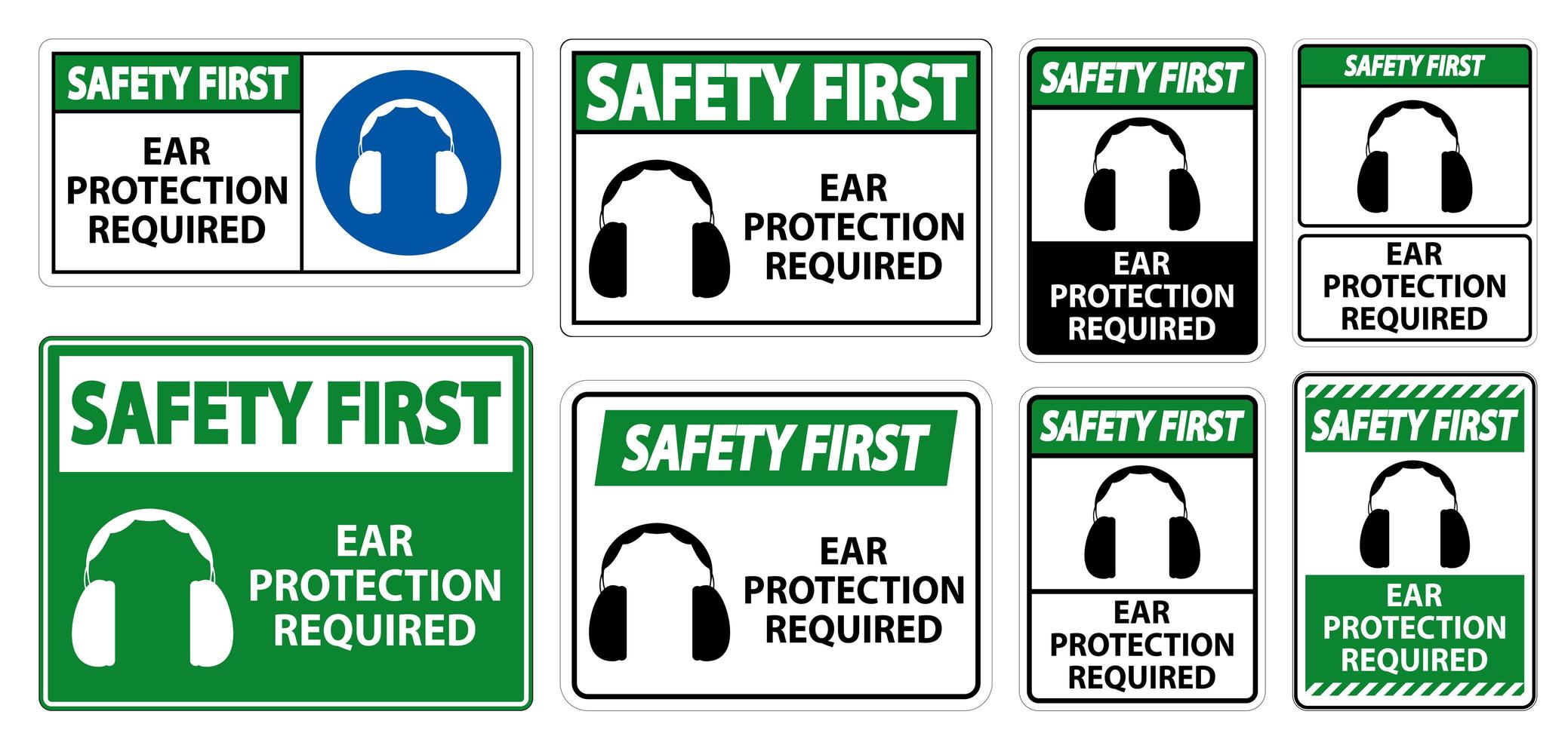 Ear Protection Required  vector