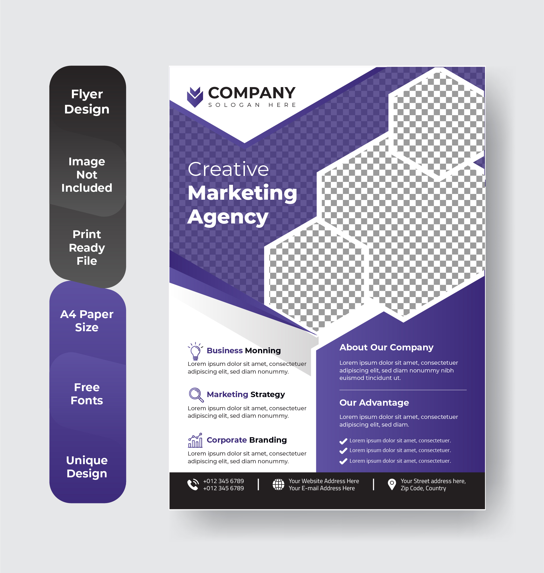 Purple poster flyer 1391600 Vector Art at Vecteezy