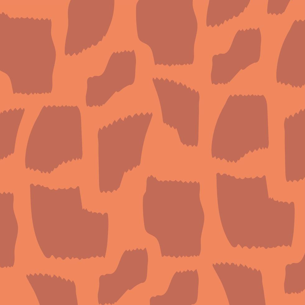 Animal skin print pattern. Brown spotted fashion texture vector