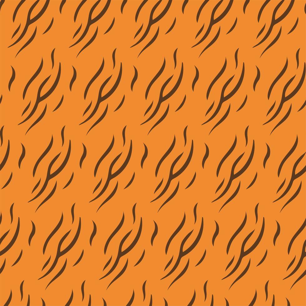Animal skin print pattern. Tiger stripes texture vector