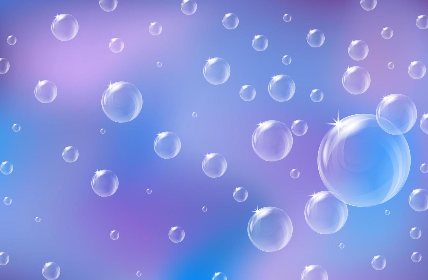 Magic Pastel Bubbles Background vector