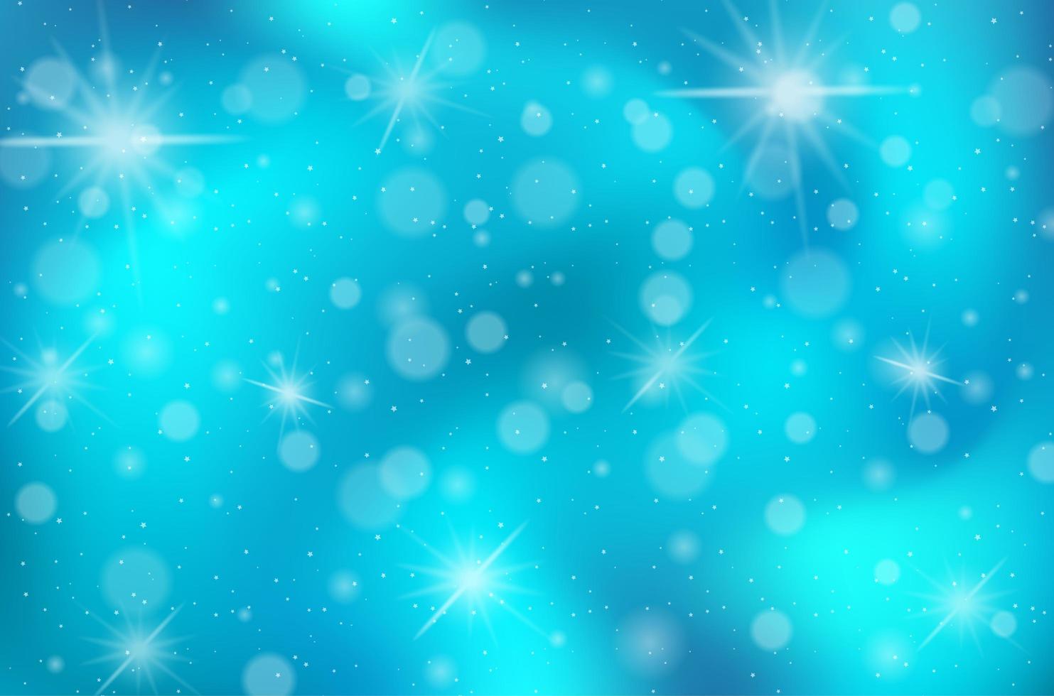 Blue Bokeh Sky Background vector