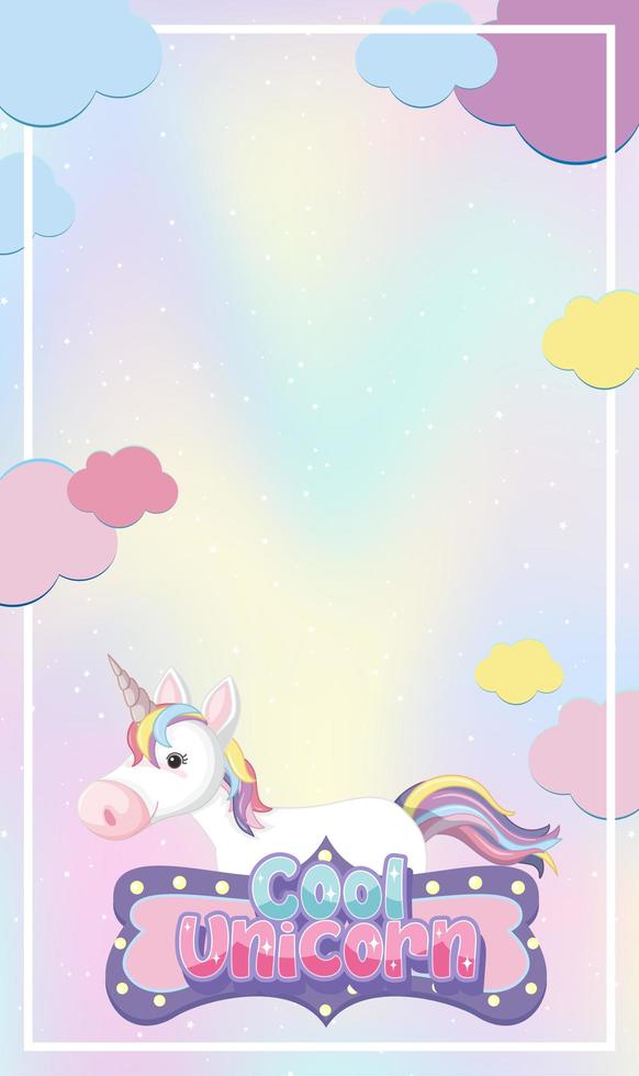 fondo de cielo pastel de cuento de hadas mágico vector