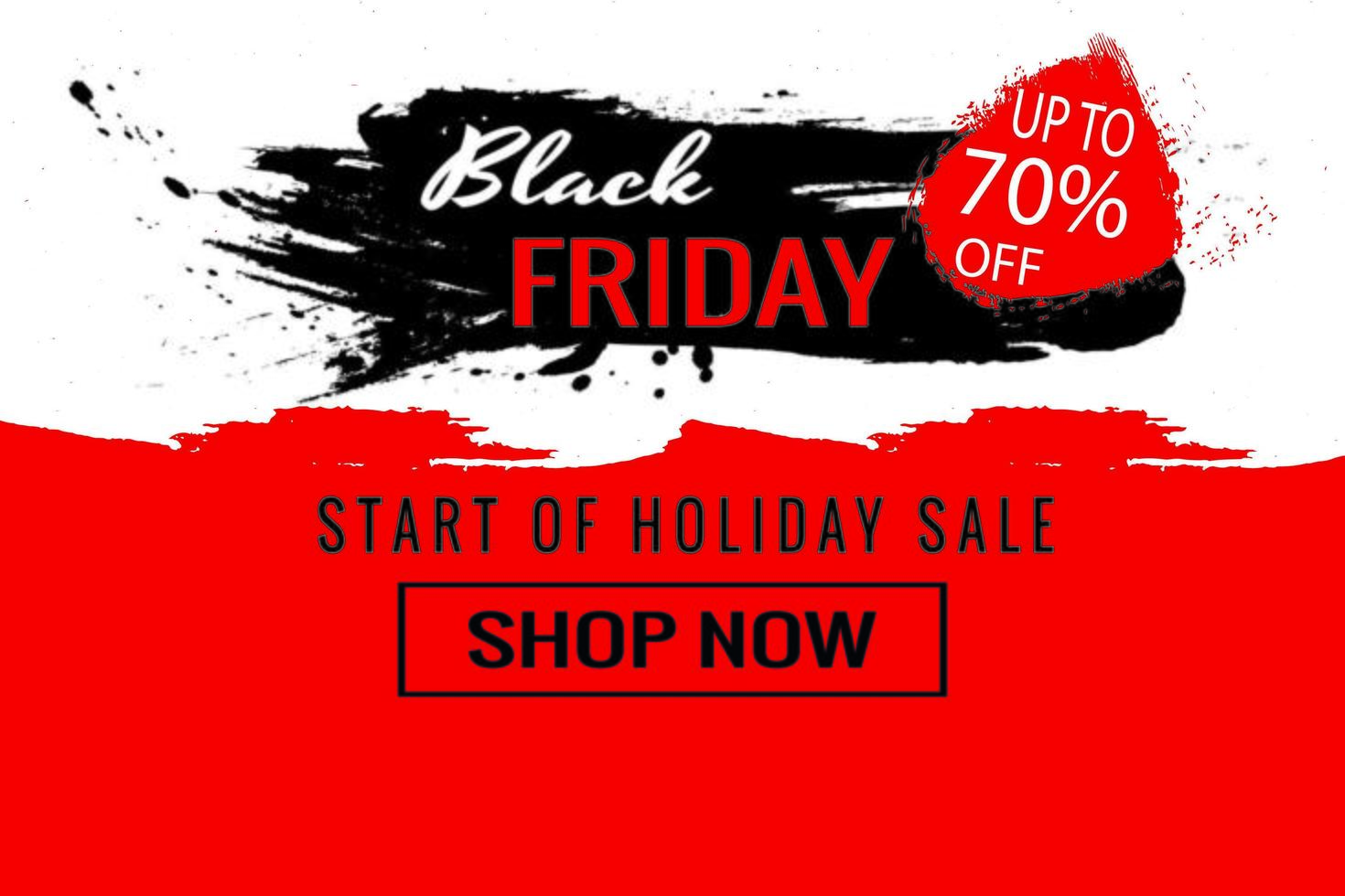 Start of the Black Friday sale poster vector