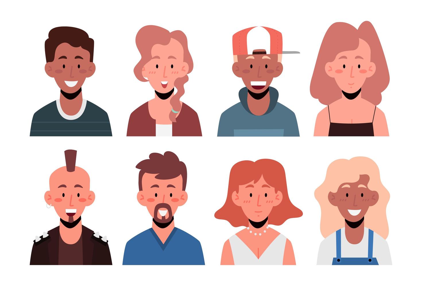 Avatar people  set vector