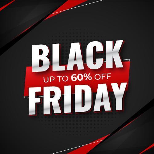 Black friday social media banner vector